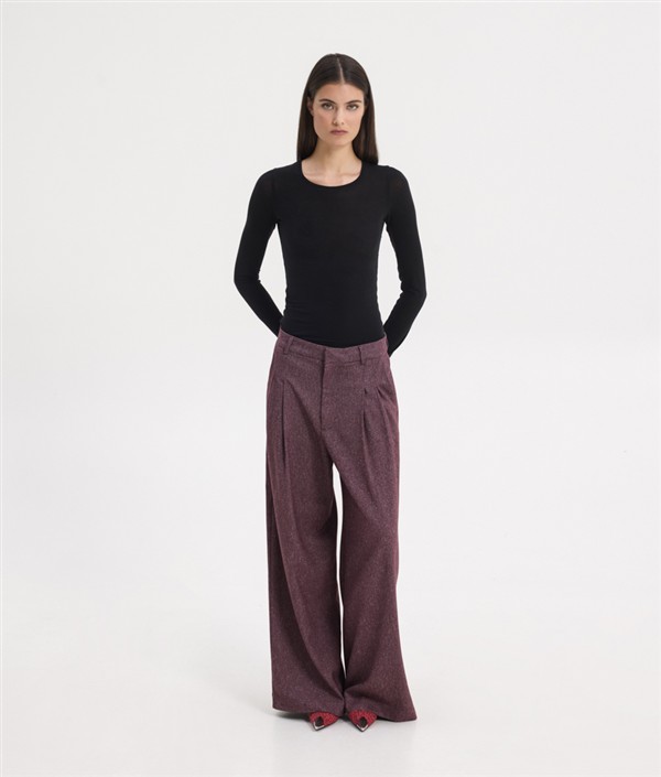 SSG NAYA PANTS AUBERGINE MELANGE